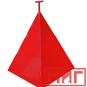 Фото 17 - Пожарная пирамида для пожарного гидранта 750x750x900 (Трехгранная).